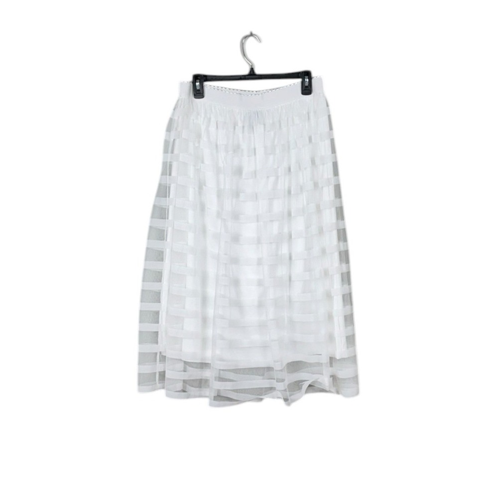 Womens Tulle Balletcore Skirt Size Large Sheer Coquette Fairy Soft Girl Flowy - Picture 4 of 8